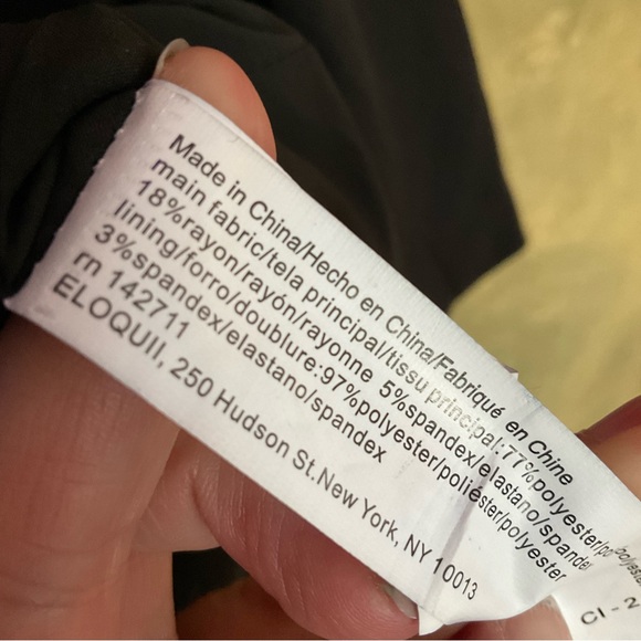 Eloquii Double Breasted Black Blazer - Picture 5 of 6